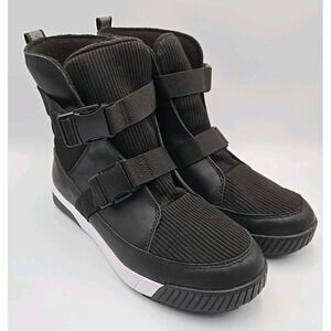 North Face Sierra Sport Strap Dry Vent Boots Women Size 10 Black Waterproof Boot